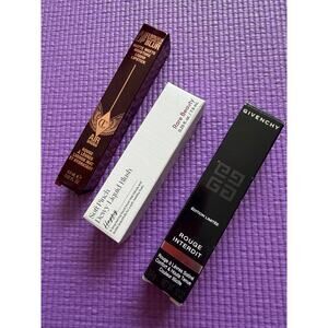 Makeup Lot Givenchy Lipstick, Rare Beauty Liquid Blush & Charlotte Tilbury NEW